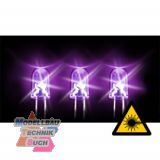 3mm Superhelle LED ultra violett 300mcd 20� 3.1V