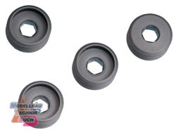 E0159#Mugen Einstellmuttern (4) f�r Kugelbolzen