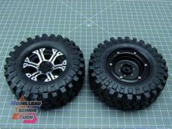 010-20330#48.2mm CNC Alu-Felgen Reifen Set D90