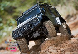 TRX82256-4-SLVR#TRX-4 LR Defender silber 1/10 Crawler RTR Brushe