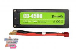 CD45002S#D-Power CD-4500/2S Lipo 7.4V 2S 45C mit T-Stecker