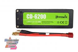 CD62002S#D-Power CD-6200/2S Lipo 7.4V 2S 45C mit T-Stecker