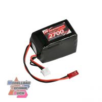 R05202#Robitronic LiPo Akku 2700mAh 2S 2/3A Hump Size Empf�ngerp