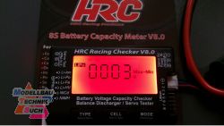 HRC9372C#Lipotester 1-8S Beleuchtung Servotester Lipo NimH Life