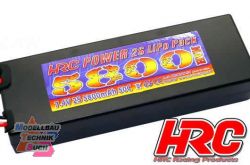 HRC02258D#LiPo 2S - 7.4V 5800mAh 50C Hard Case  Ultra T (Dean's
