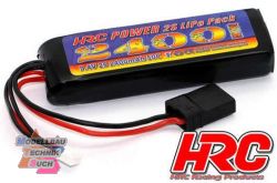 HRC04224T#LiPo 2S 7.4V 2400mAh 50C  RC Car Micro TRX Stecker