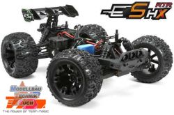 TM510003R#Team Magic E5 HX 4WD Monster Truck Schwarz/Rot Brushle