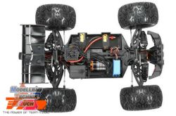 TM510003R#Team Magic E5 HX 4WD Monster Truck Schwarz/Rot Brushle