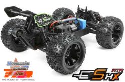 TM510003G#Team Magic E5 HX 4WD Monster Truck Schwarz/Gr�n Brushl