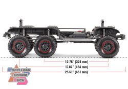 TRX88296-4SLVR#Traxxas TRX-6 Mercedes Benz G63 AMG 6x6 silber mi