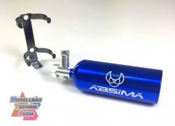 2320076#Aluminium Lachgas - Druckflasche blau