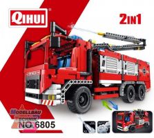 23028#6805 Qihui Bausteinfahrzeug Feuerwehrauto 2in1-Modell