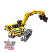 6801#Bausteinbagger 2in1-Modell mit schwenkbarer Schaufel