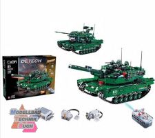 C61001W#Cada Milit�r Bausteinpanzer M1A2 Tank mit Fernsteuerung