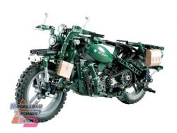 C51022W#Cada Baustein-Milit�rmotorrad mit Fernsteuerung