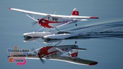 DPFMS106PF-REF#FMS Piper J3 Cub V4 PNP incl. Schwimmer - 140 cm 