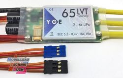 YGE65LVT# Brushless Regler - 2-6S / 65A - Telemetrie