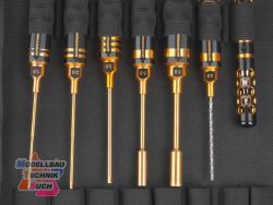 AM199445#Arrowmax Werkzeug Set Onroad 11-teilig mit Tasche # Bla