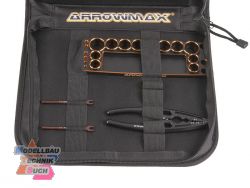 AM199445#Arrowmax Werkzeug Set Onroad 11-teilig mit Tasche # Bla