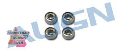 H25058#Kugellager (4) 2,5x6x2,6 (682XZZ) (T-Rex 250)