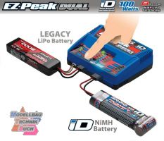 TRX2972GX#DUAL EZ-Peak Plus 2x4-Amp NiMH/2-3S Lipo, Schnell-Lade