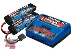 TRX2991GX#DUAL EZ-Peak Plus-Lader 2972G + 2x 2S Lipo 7600mAh 286