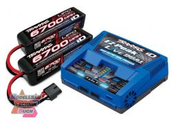 TRX2997G#LIVE EZ-Dual Plus-Lader 2973G + 2x 4S Lipo 6700mAh 2890