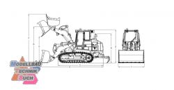 02095#K963 Kabolite Raupenlader / Bulldozer Hydraulik Vollmetall