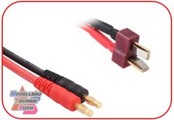 3040073#Ladekabel 4mm Goldkontaktstecker - T-Plug 300mm