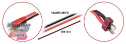 3040073#Ladekabel 4mm Goldkontaktstecker - T-Plug 300mm