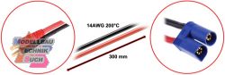 3040072#Ladekabel 4mm Goldkontaktstecker - EC5 300mm