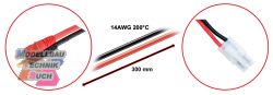3040076#Ladekabel 4mm Goldkontaktstecker - Tamiya 300mm