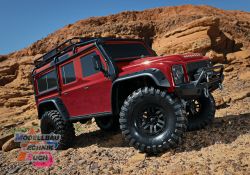 TRX82256-4R#TRX-4 LR Defender rot 1/10 Crawler RTR Brushed, Clip
