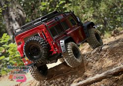TRX82256-4R#TRX-4 LR Defender rot 1/10 Crawler RTR Brushed, Clip