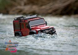TRX82256-4R#TRX-4 LR Defender rot 1/10 Crawler RTR Brushed, Clip