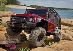 TRX82256-4R#TRX-4 LR Defender rot 1/10 Crawler RTR Brushed, Clip