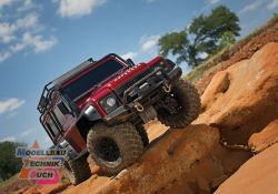 TRX82256-4R#TRX-4 LR Defender rot 1/10 Crawler RTR Brushed, Clip