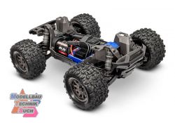 TRX107154-1-BLUE#Traxxas Mini Maxx 4WD Brushless BL-2S RTR 1:12