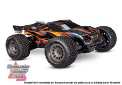 TRX108076-1-ORNG#MINI-XRT 3S-Power 4x4 orange 1/16 Monster-Truck