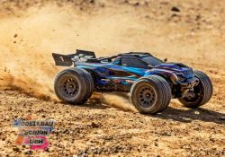 TRX108076-1-BLUE#MINI-XRT 3S-Power 4x4 blau 1/16 Monster-Truck R