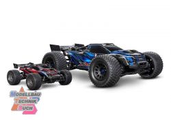 TRX108076-1-BLUE#MINI-XRT 3S-Power 4x4 blau 1/16 Monster-Truck R