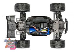 TRX108076-1-BLUE#MINI-XRT 3S-Power 4x4 blau 1/16 Monster-Truck R