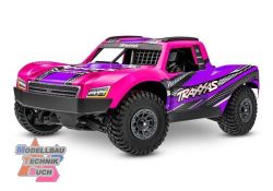 TRX108164-1-PINK#MINI-Slash BL-2S 4x4 pink 1/16 Short Course RTR