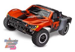 TRX58376-74-FOX#SLVR TRAXXAS Slash VXL,Clipless FOX 2WD BL, Extr