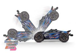 TRX67097-4BLUE#Rustler 4x4 Ultimate blau , Clipless