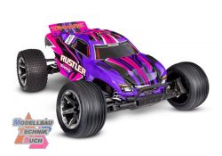 TRX37254-8-PINK#Rustler pink 1/10 2WD Stadium-Truck RTR Brushed