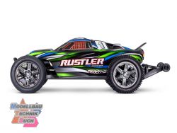 TRX37354-4-GRN#Rustler 2WD Brushless BL-2S RTR gr�n 1:10 Stadium