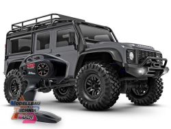 TRX97054-1SLVR#RX-4M LR Defender 4x4 silber 1/18 Crawler RTR Bru