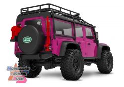 TRX97054-1PINK#RX-4M LR Defender 4x4 pink 1/18 Crawler RTR Brush