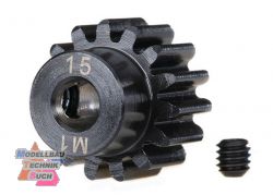 TRX6487R#Motorritzel 15Z Stahl geh�rtet f�r 5mm Welle (Modul 1)